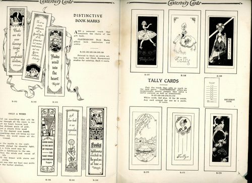 Catálogo de tarjetas de felicitación vintage de Canterbury 1927 - Imagen 6 de 7