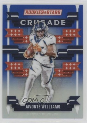 2024 Panini Rookies & Stars Crusade Blue 13/50 Javonte Williams #C-JWS 14md
