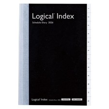 Nakabayashi Logical Diary 2026 Index / B6 / Black