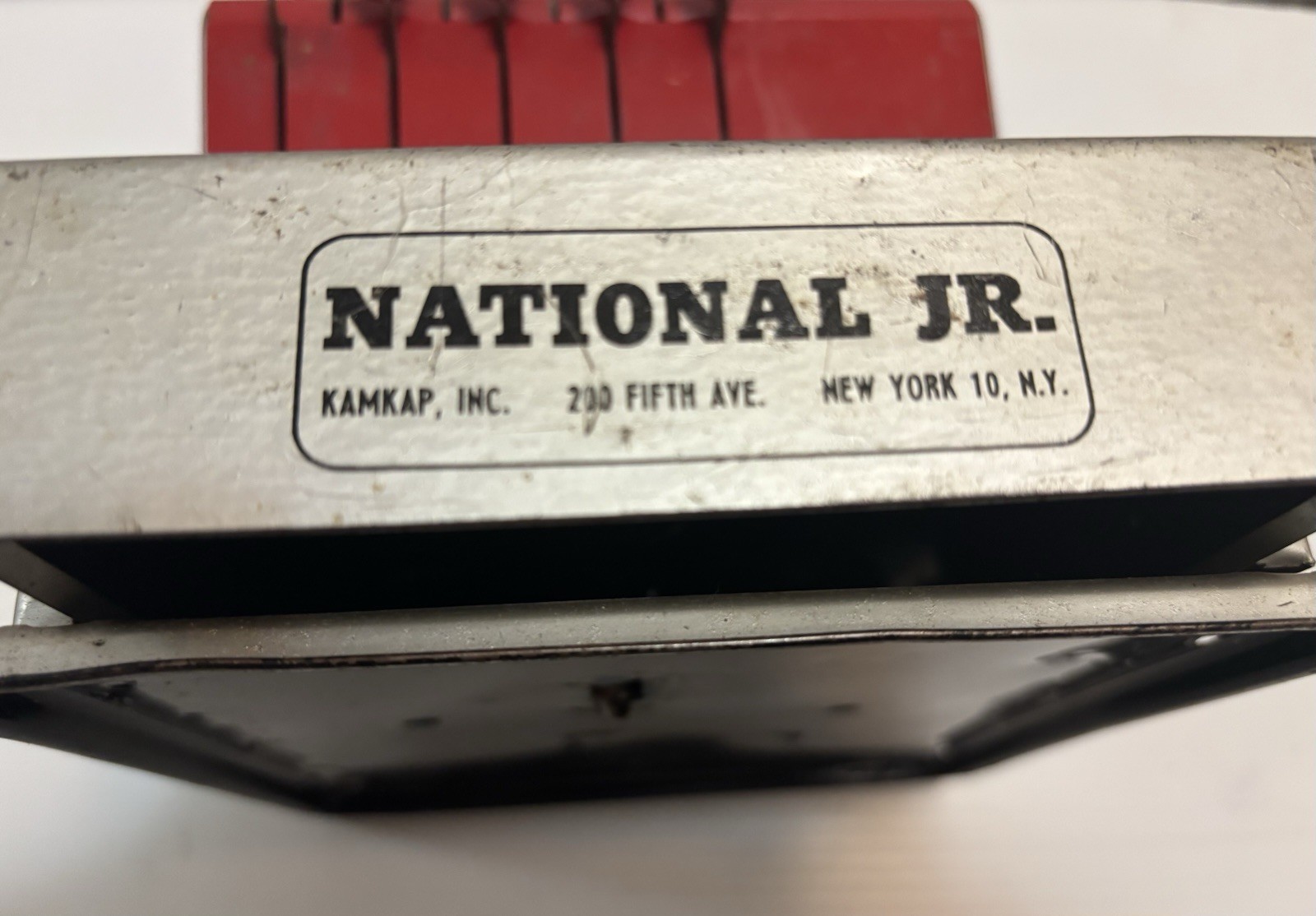 как выглядит Vintage National Junior JR Toy Tin Metal Cash Register 9 Rare фото