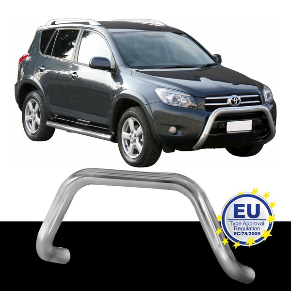 FrontschutzbüGel Edelstahl Passend FüR Toyota RAV 4 2006 Bis 2009 Ø76Mm-image