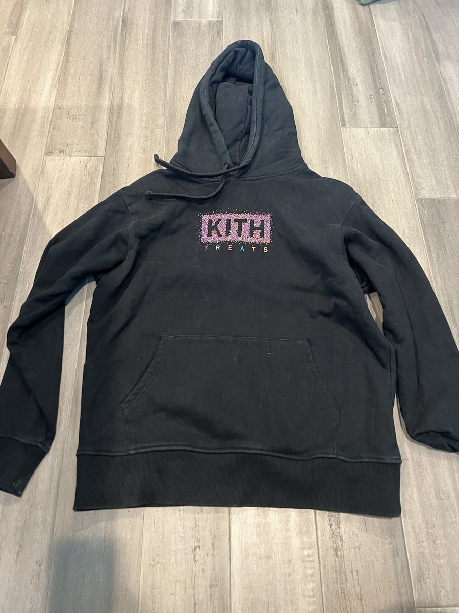 パーカー KITH TREATS SPRINKLE HOODIE Kith Treats Logo Black Sprinkles Hoodie Sz Medium | eBay