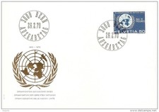 ORGANISATION OF NATIONS ONU 1970- FDC SWITZERLAND
