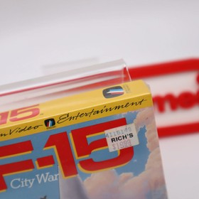 NES Nintendo F-15 CITY WAR - &iexcl;NUEVO Y Sellado de F&aacute;brica con Aut&eacute;ntica Costura de 3 Caras!