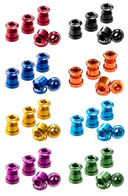Reverse Kettenblattschrauben  Set  VIELE FARBEN  Alu Chain Ring Bolt 7mm