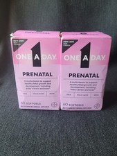One A Day Prenatal 2x60 Soft Gels Multivitamin DHA Folic Acid Iron Bayer 2026 
