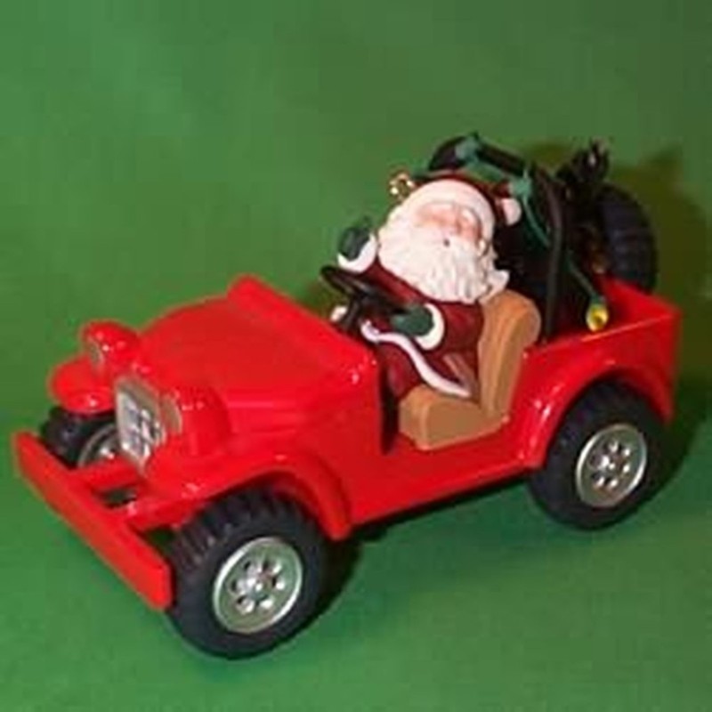 Ornament - 'Here Comes Santa - 4x4' 'Collector's Series' Hallmark 1996 - NEW 