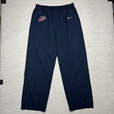 Vintage Nike Fit Storm Team USA Track Windbreaker Pants Blue Men's Size XL