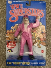 WWE Superstars LJN Jesse Ventura Exclusive Blue Card Retro SERIES 2 In Hand