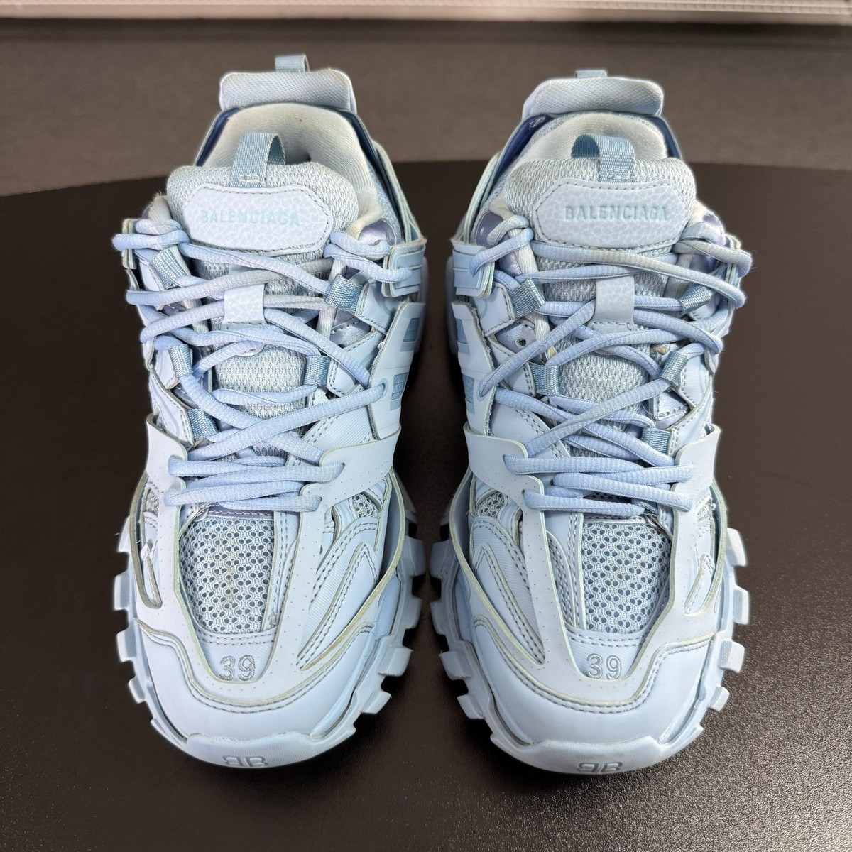 Balenciaga Track 'Light Blue' Women's US Size 9 Missing Insoles | eBay
