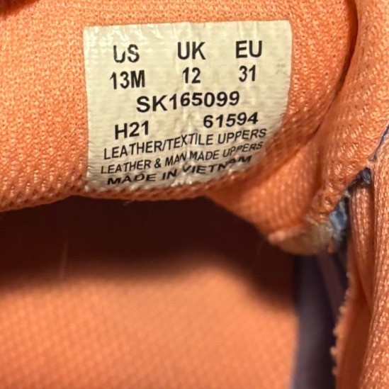 Saucony Kids Shoes Blue Orange Hook and Loop Sneakers Size 13M thumbnail 6