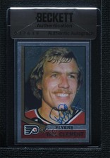 BAS 2001-02 Topps Chrome Reprints Bill Clement #6 Seal of Authenticity Auto 3c7