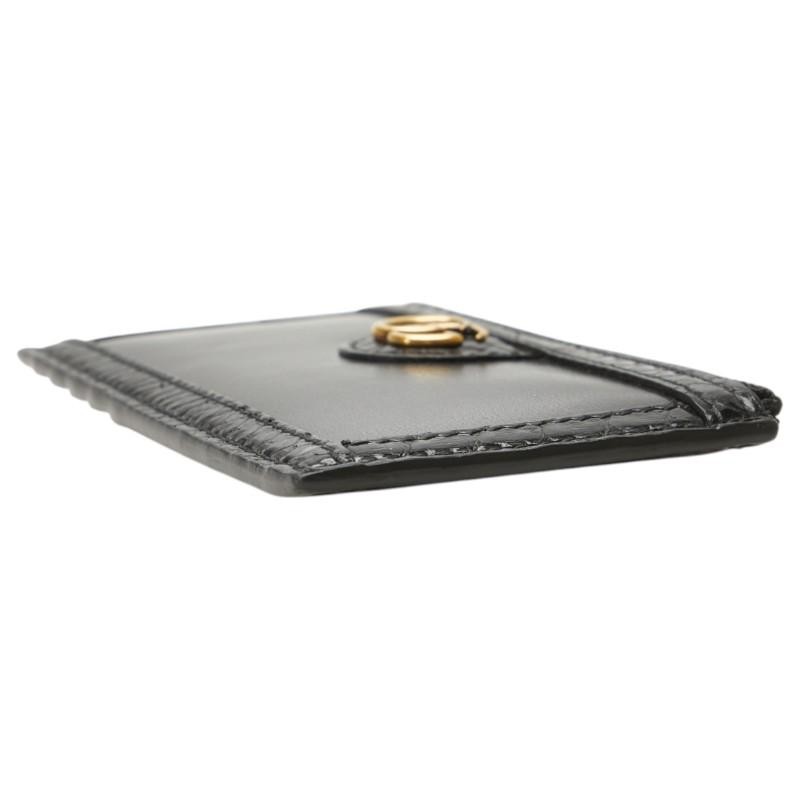 Gucci Python Card Case Fragment Case 699349 Black… - image 5