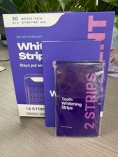 DR.DENT Purple Teeth Whitening Strips Peroxide Free 14 Strips