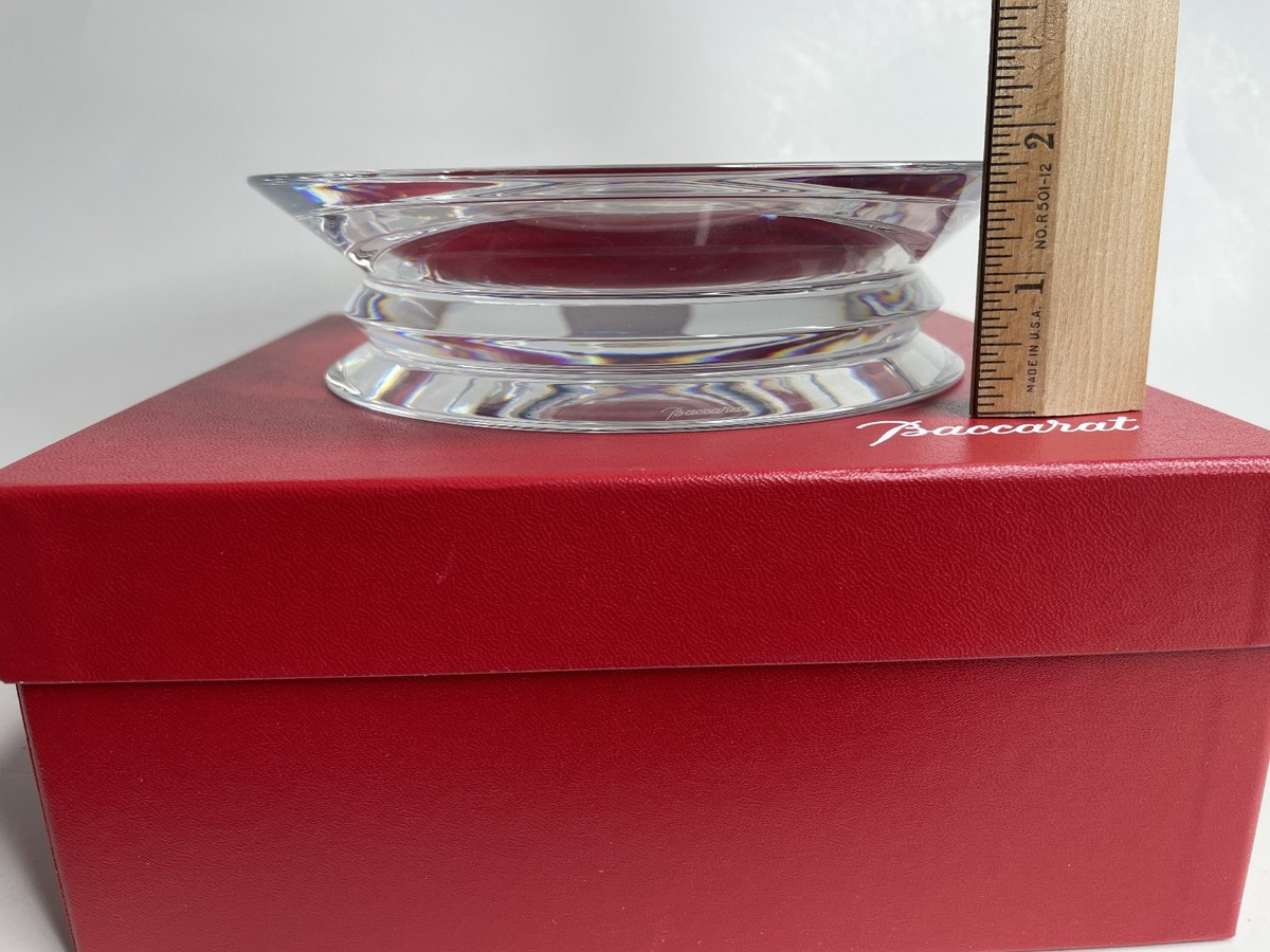 新品未使用Baccarat Ashtray Vega Crystal Glass NIB FLAWLESS 