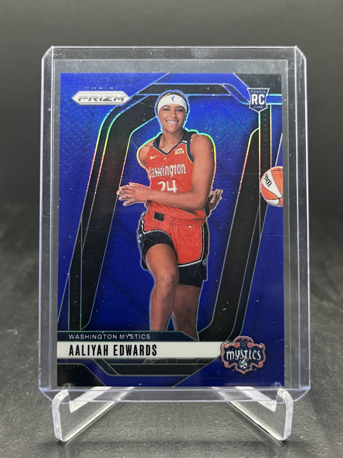 2024 Panini Prizm WNBA Basketball Aaliyah Edwards RC Rookie Blue 163/199 #142