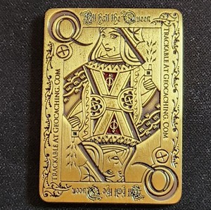 Queen of Caching Geocoin - Activated & Adoptable - TB1MPY6