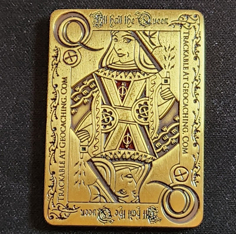 Queen of Caching Geocoin - Activated & Adoptable - TB1MPY6