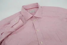 ETON Mens Medium 17 Contemporary Fit Pink Gingham Checks Dress Shirt Size 43