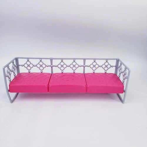 2014 Barbie Doll House Style Glam Daybed Day Bed Couch Sofa Pink Furniture