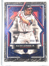 2025 Topps Tier One Nacho Alvarez Jr. 3 Blue Foil Rookie RC #/125 Braves