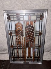 A FRANK LLOYD WRIGHT COLLECTION PRODUCT Autumn Sumac STAINED GLASS Panel Art