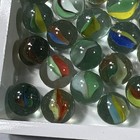32 Vintage Tri Color Cat Eye Marbles — photo 7