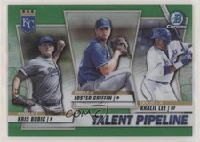 2020 Bowman Green Refractor 19/99 Foster Griffin Khalil Lee Kris Bubic fm0