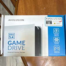 Avolusion PRO 5X 8TB USB 3.0 External HDD PlayStation 4 and 5 TESTED/FORMATTED