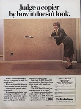 1984 IBM Model 60 Copier Original Vintage Advertisement Invisible Print Ad