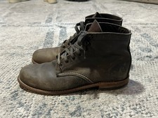 Wolverine 1000 Mile Mens Brown Leather Boots Made in USA Vintage Beat Size 9.5 D