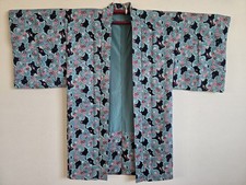 Big size,1910s,Antique Japanese Silk KIMONO Robe , Haori,Gown, Dressing,126