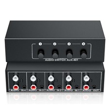 Stereo Audio Switcher supports 3.5mm input wi...