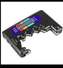 BATTERY CAPACITY CHARGING TESTER TEST AA AAA FLASHLIGHT STYLUS MINI BUTTON 9V