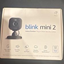 Blink Mini 2 Indoor/Outdoor Plug-In Security Camera, 1080p, Alexa