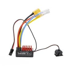 60A Brushed ESC Electronic Speed Controller Waterproof for 1/10 RC Car RC Boa...