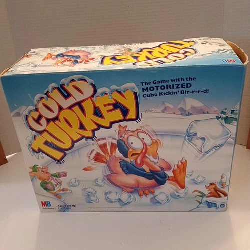 Vintage Milton Bradley Cold Turkey Motorized Board Game (Complete )WORKS 1995