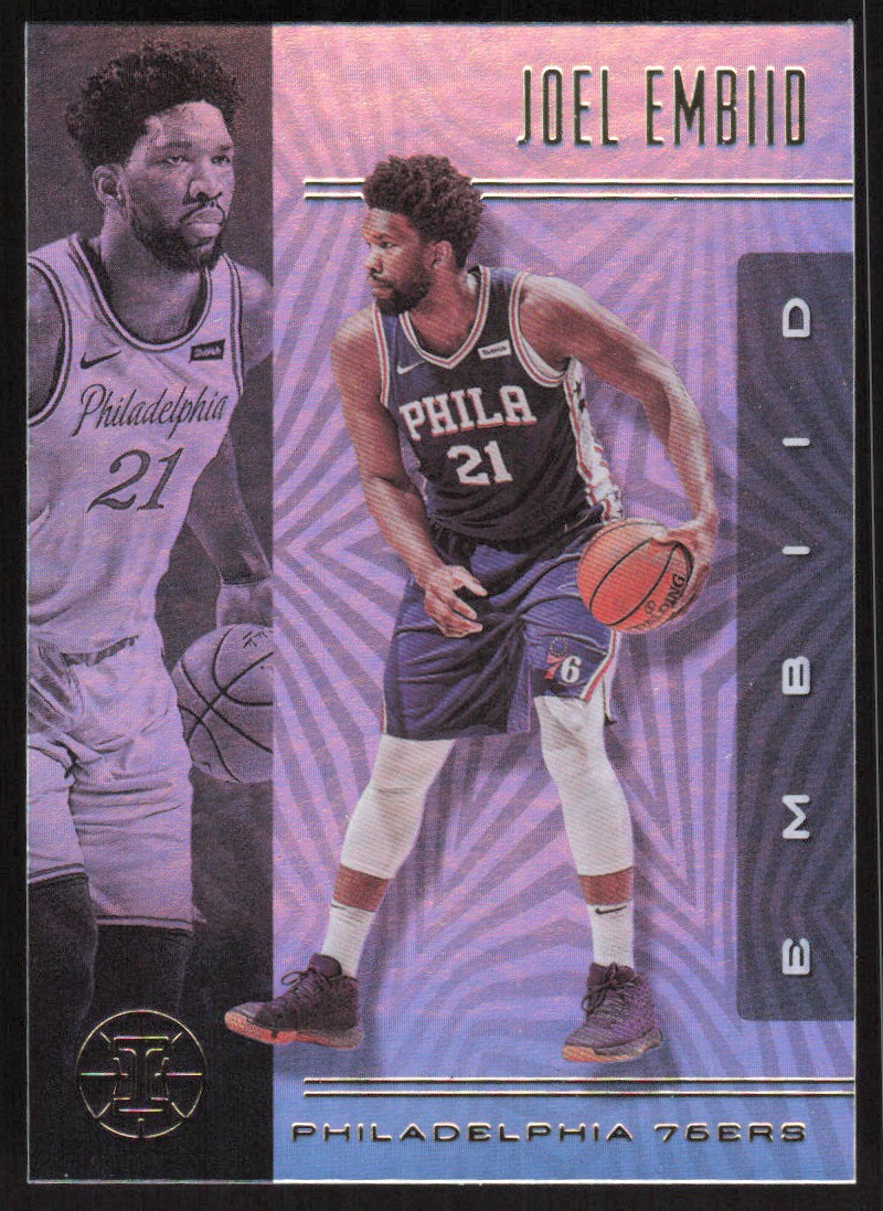 2019-20 Panini Illusions Emerald Joel Embiid Card #63 - Philadelphia 76ers
