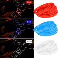 Modern 2M LED Car Interior Light - USB Powered White Ambient Environmental Lamp