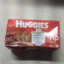Rare Huggies little snugglers nano preemie - np up to 2 lb - 30 ct - Read