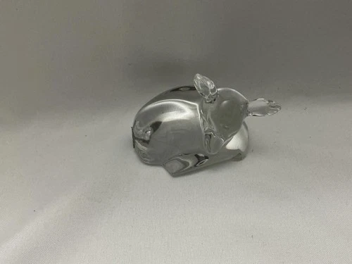 Steuben glass deer hand cooler