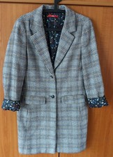 s. Oliver Langjacke, Mantel - graun-braun karriert - Größe 38