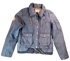 Goode Rider Womens LARGE Equestrian Riding Jacket Coat Zip + Snaps Flannel Liner