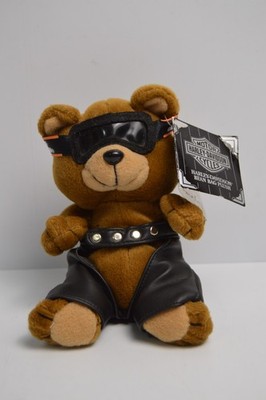 Bravo Harley Davidson Motorcycles Bean Bag Plush Teddy Bear Biker