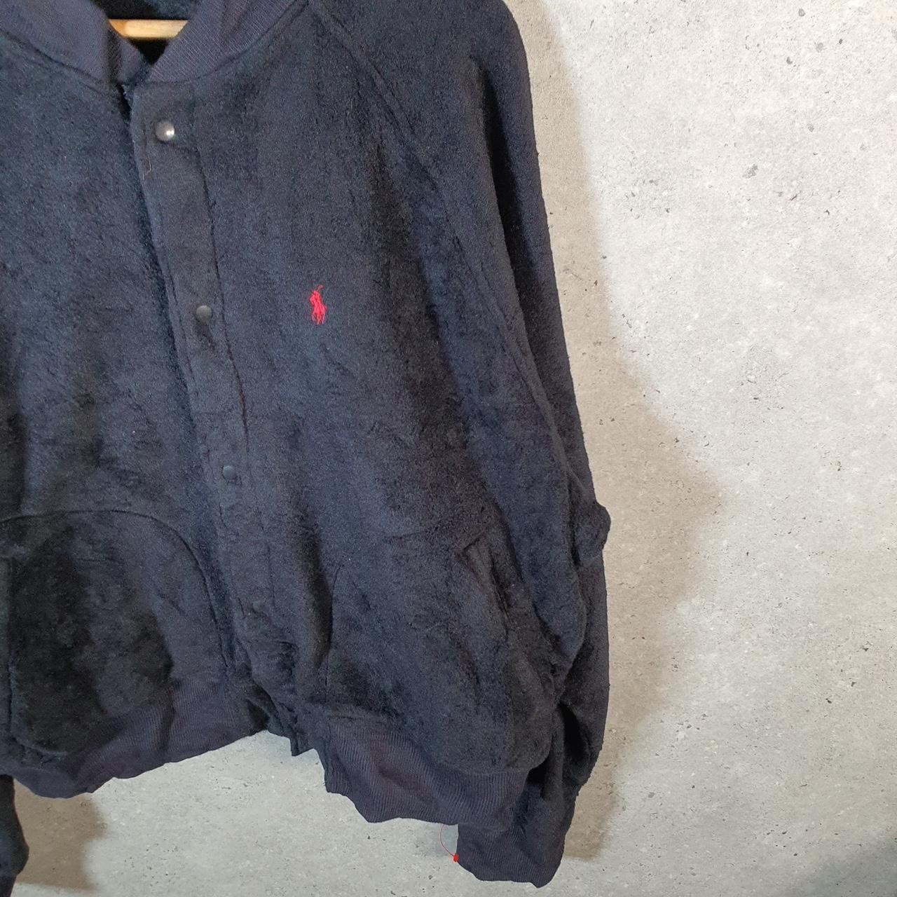 Polo Ralph Lauren vintage anni 90 USA felpa pile uomo grande nero pony
