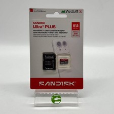 New SanDisk Ultra Plus 512GB microSDXC UHS-I Card with Adaptor