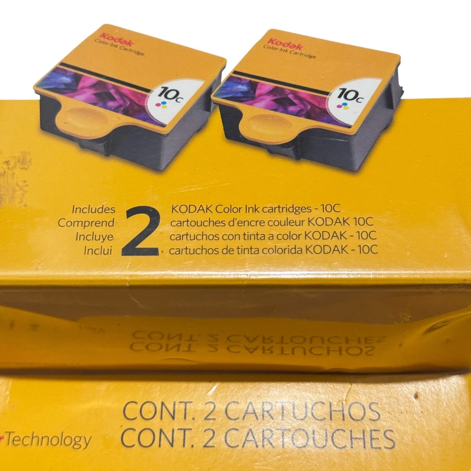 Pack of 2 Kodak Technology Color Printer Ink Cartridges 10C All in One Easyshare - Image 2 of 4
