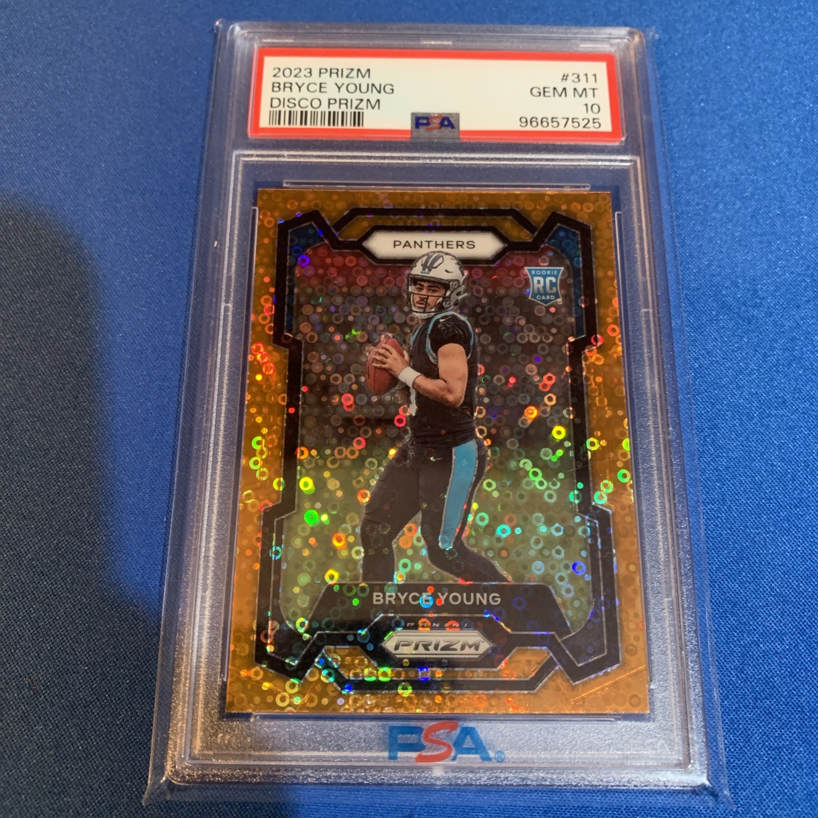 2023 Panini Prizm Bryce Young Orange Disco Prizm #311 PSA 10 🔥🔥🔥 Panthers