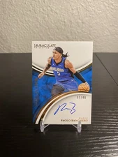 2024-25 Panini Immaculate Paolo Banchero #Ink-pbc /49 Auto On Card Magic Sp