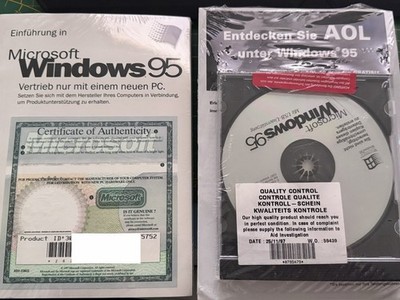 Microsoft WINDOWS 95 CD - OEM - NEU - mit Product ID - UNGEÖFFNET